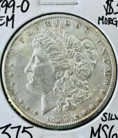 1899-O Morgan Silver Dollar $1, New Orleans Mint, MS65 Grade, 90% Silver, Key Collector Coin - 2