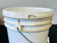 Ropak 5 Gallon Food Storage Bucket with Hard Red Wheat 2009, EZ Cover Lid, White - 3