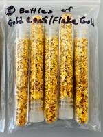10 Vials of Gold Leaf Flakes, Approx. 300 mg Each, 23K-24K Purity - 3
