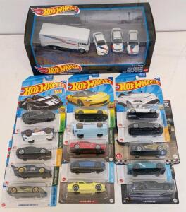 Hot Wheels BMW Team Transport Premium Set & Mainline Carded Lot, 1:64 Scale, 2022&ndash;2023 Models And More