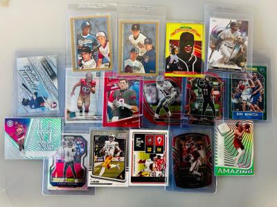 NFL, NBA & MLB Star Player Trading Cards&mdash;Mahomes, Brady, Jackson, Nowitzki, Tatis Jr., RCs