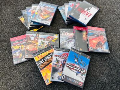 PlayStation 2 Games - 20 Titles: Midnight Club, Burnout 3, Scarface, Tony Hawk&rsquo;s Underground 2