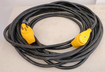 Camco RV/Generator Extension Cord, 50A, 50ft, NEMA 14-50P to 14-50R, Power Grip Handles