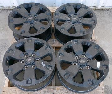Ford OEM 18" Black Alloy Wheels Set of 4, 6x135mm, F-150, F-250, Center Caps Included