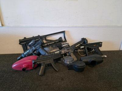 Large Lot Tippmann 98 Custom, Tippmann A5, Spyder MR1, E-Gun Paintball Markers & Loaders