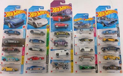 Hot Wheels 25-Pack Carded : HW Imports, Exotics, Art Cars, Factory Fresh, 2021-2022