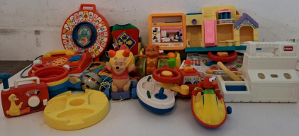 Vintage Fisher-Price & Playskool Toddler Toys &ndash; 1980s&ndash;90s, 12&ndash;15 Pieces, Classic Characters