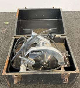 Craftsman 7" Electric Hand Circular Saw Model 315.27872 1-3/4 HP With Case, USA