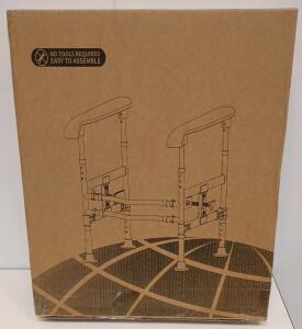 Toilet Safety Rails For Seniors, Adjustable Height 26"-30", 300 lb Capacity