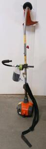 Husqvarna 128C Gas String Trimmer, 2-Stroke, Curved Shaft, 17" Cut, Shoulder Strap Included