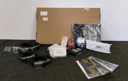RedANGEL 27" Privacy Screens, 6 Leather Belts, Sashes, Ceramic Dish, PAVOI Jewelry, And More