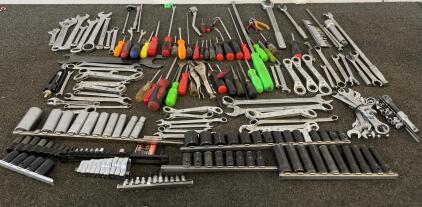 Mixed Mechanic&rsquo;s Tools &ndash; Snap-On, Craftsman, Proto, SK, Sockets & Wrenches 120+ PCS