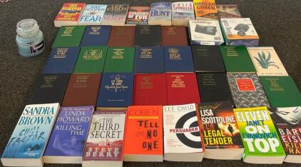 30+ Books: Bestseller Thrillers, Janet Evanovich, Lee Child, Unity Spiritual Hardcovers