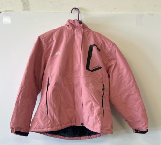 Moerdeng Women&rsquo;s Ski Jacket XXL Pink, Waterproof, Polyester, Multiple Zip Pockets