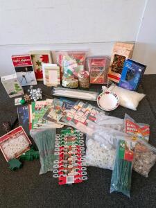 Vintage & Modern Christmas Lights, Light Clips, Fake Snow, Songbooks & Cards