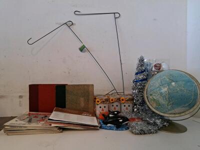 Vintage Rand McNally Globe, 1970s Vinyl Records, Christmas & Halloween Decor, & More