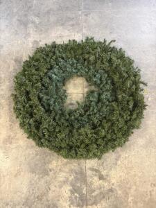 50" And 30&rdquo;, Artificial Pine Christmas Wreaths, Unlighted, Dense Green, Indoor/Outdoor, Large Display