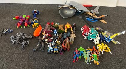 Vintage 90s Power Rangers, Dragon Ball Z, TMNT, WWE & More Action Figure Lot &ndash; 40+ Figures