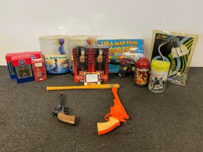 KISS Gene Simmons Figures, Bionicle Sets, Jetson Desk Lamp, Toy Guns & More
