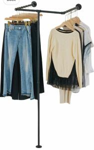 Industrial Style Wall Mount Pipe Clothing Rack