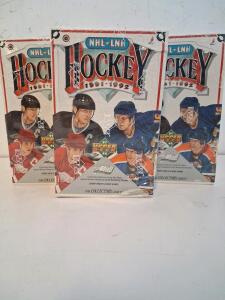 1991-92 Upper Deck NHL Hockey Sealed Box, 36 Packs, 432 Cards, Factory Sealed