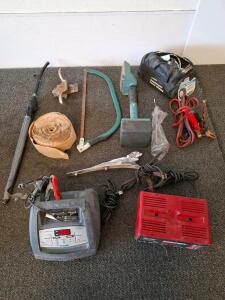 Schumacher XC75 12V 75A Battery Charger & Century 87151 100A Charger with Automotive Tools Lot