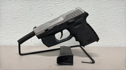 SCCY CPX-2 9mm Pistol, Stainless Slide, ArmaLaser TR6, 10+1 Mag, SN 163163