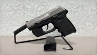 SCCY CPX-2 9mm Pistol, Stainless Slide, ArmaLaser TR6, 10+1 Mag, SN 163163
