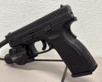 Springfield Armory XD-9 9mm Pistol, 4" Barrel, IJK Optics Tactical Light/Laser, Serial BY475850 - 2
