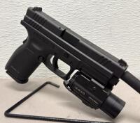 Springfield Armory XD-9 9mm Pistol, 4" Barrel, IJK Optics Tactical Light/Laser, Serial BY475850 - 5