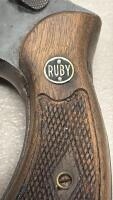 Ruby Gabilondo & C&iacute;a M*1 .38 Special Revolver, 4" Barrel, Wood Grips, Spanish Made - 10