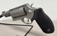 Taurus Judge Stainless Revolver, 4" Barrel, .45 Colt/.410 GA, Fiber Optic Sight, SN D0142051 - 3