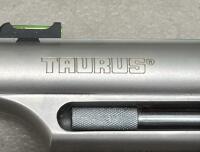 Taurus Judge Stainless Revolver, 4" Barrel, .45 Colt/.410 GA, Fiber Optic Sight, SN D0142051 - 7