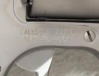 Taurus Judge Stainless Revolver, 4" Barrel, .45 Colt/.410 GA, Fiber Optic Sight, SN D0142051 - 11