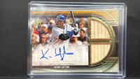 2025 Topps Museum Kenny Lofton Auto Dual Bat Relic #/50 & Devers Quad Relic #/99 - 2