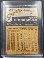 1973 Topps #50 Roberto Clemente Pittsburgh Pirates Baseball Card, Career Stats, Classic Design - 2