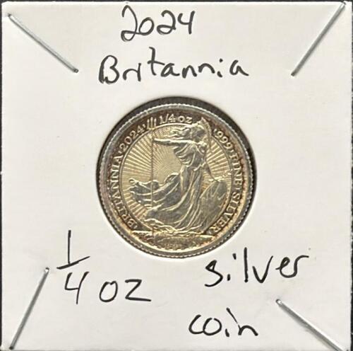 2024 Britannia 1/4 oz .999 Silver Coin &ndash; Royal Mint, King Charles III, 50 Pence UK Bullion