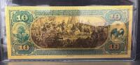 24K Gold-Plated $10 First National Bank Replica Note, COA, WR999999, Certificate Included - 3