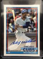 2026 Topps Billy Williams 1991 Autograph Card Chicago Cubs Topps 75th Anniversary - 2