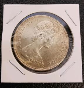 1966 Canada Silver Dollar Voyageur, Queen Elizabeth II, 80% Silver, VF/XF, RCM, 38.1mm