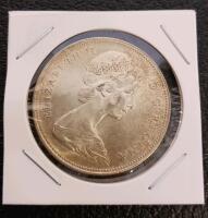 1966 Canada Silver Dollar Voyageur, Queen Elizabeth II, 80% Silver, VF/XF, RCM, 38.1mm