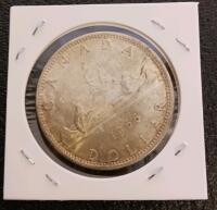 1966 Canada Silver Dollar Voyageur, Queen Elizabeth II, 80% Silver, VF/XF, RCM, 38.1mm - 2