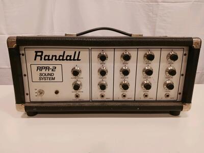 Randall RPA-2 Mixer Amplifier Head, 100W RMS, 4-Channel, Built-in Reverb, Irvine USA, Vintage