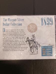 1899 Morgan Silver Dollar, Certificate of Authenticity, Collector&rsquo;s Packaging, US Mint