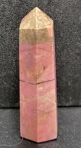 356ct 3" Tall Natural Pink Rhodonite Tower