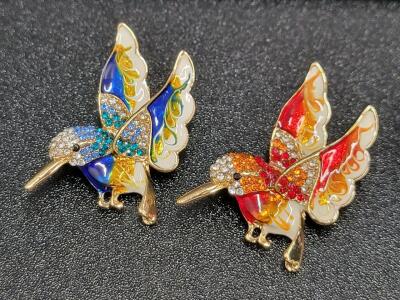 (2) Beautiful Hummingbird Pins