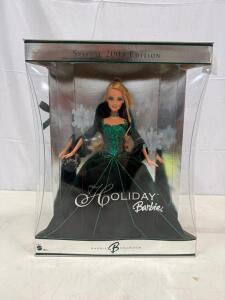 2004 Holiday Barbie Special Edition - Mint in Original Packaging, Green Velvet Gown, Accessories Included
