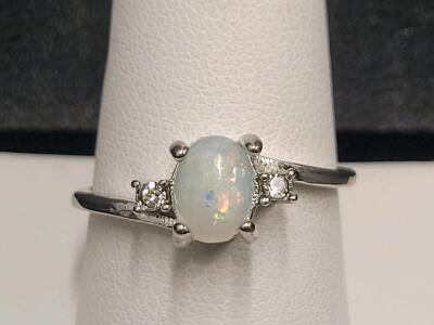 Fire Opal Ring, Size 10