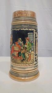 Marzi & Remy 2735 German Beer Stein, 1.0L, Hunters with Fox Scene, Pewter Lid