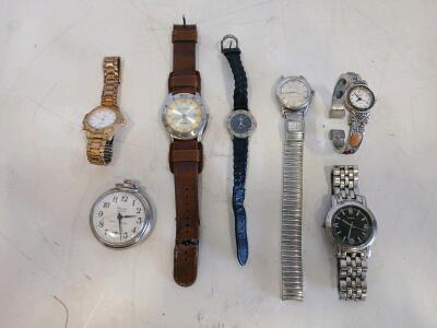 Lot of 7 Vintage & Modern Watches &ndash; Bulova Automatic, Westclox Pocket, Zanero, Vinci, Quartz